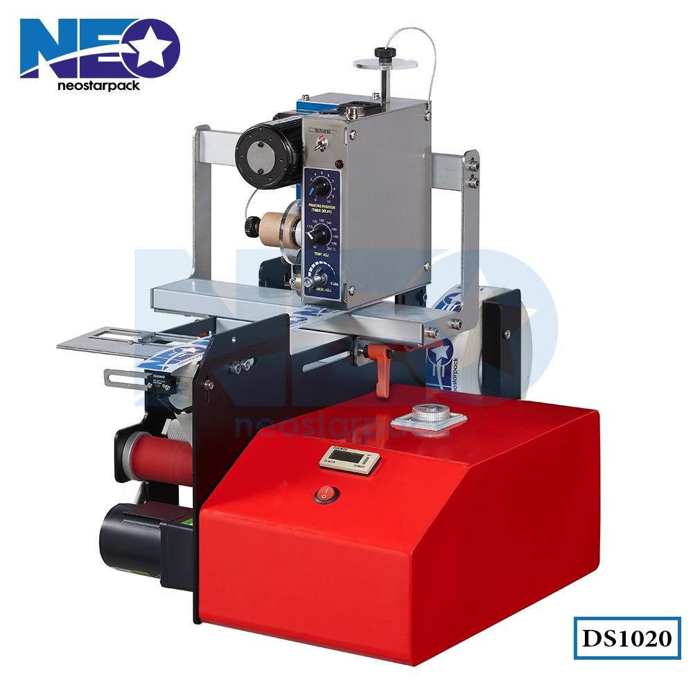 distributeur d'étiquettes avec codeur de date DS1020